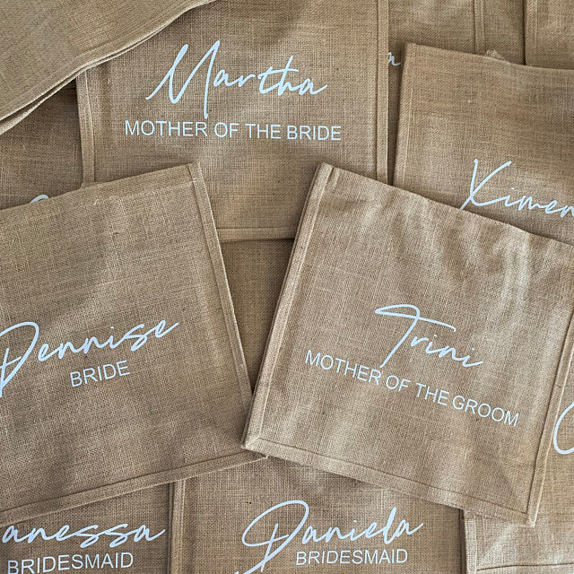Tote Bag  Personalized  Customized  Burlap Bag  Bridesmaid Gift  Bridesmaid Bag  Bridesmaid  Beach Tote Bag  Beach Bridesmaid  Beach Bride  Beach Bag  Beach  Bag